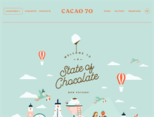 Tablet Screenshot of cacao70.com